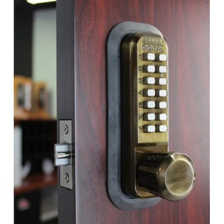 Lockey Mechanical Keyless Lock W/ Passage Single Combination Antique Brass 2830-AB